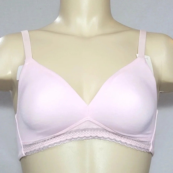 Warner's 2075 Suddenly Simple Back Smoothing Wire Free Bra SMALL Pink New with T - Picture 1 of 4